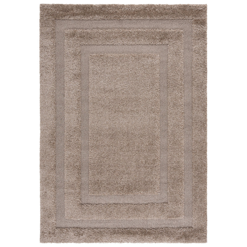 Drennen Florida Shag Performance Solid Color Rug, Rectangle 5'3" x 7'6"