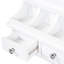 Meuble-lavabo flottant, miroir mural blanc 31,7 po, rangement mural, tiroirs, pochettes, crochets, petites surfaces, blanc, Hd Space Saving Home Decor