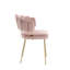 Chaise de salle à manger en velours-343963368