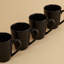 Ensemble de tasses Euro Essential, noir semi-mat