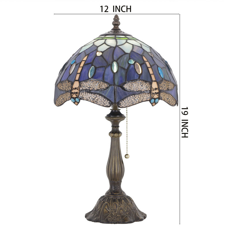 Lampe de table de style libellule Tiffany