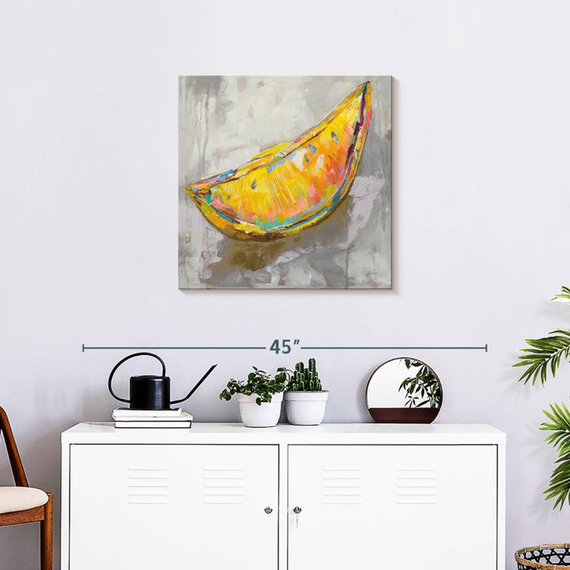 Yarlin Lemon Wedge Neutral, 24'' H x 24'' W