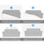 Polyester Box Cushion Sofa Slipcover