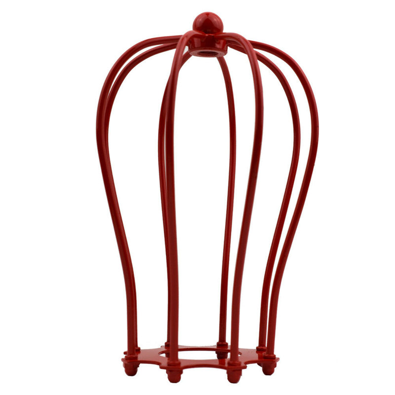 17cm H Metal Lamp Shade, Red