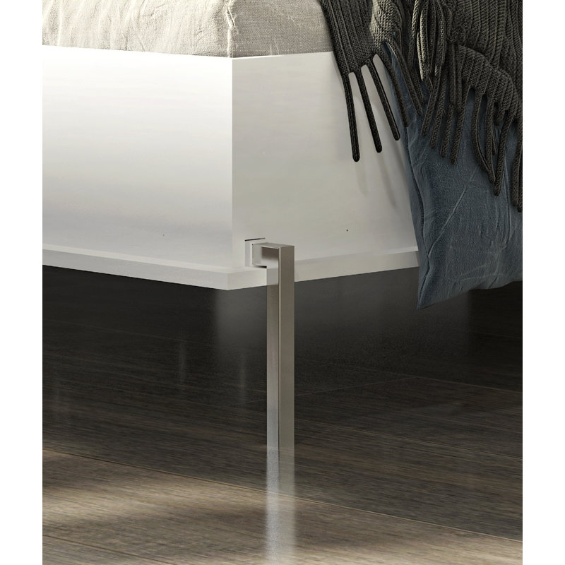 Space-Saving Murphy Cabinet Bed with Fold-Out Bed, White