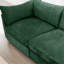 Chenille 2 places avec croissant et tiroirs de rangement pour les petites maisons urbaines confortables au design enveloppant contemporain-1218487300