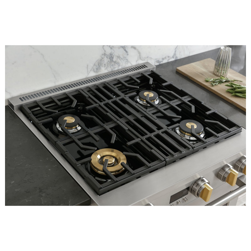 Monogram 30" Professional Range With 4 Burners, Dual Fuel, 5.3 cu ft