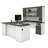 Ocke Foldable and Modular U-Shaped Executive Desk with Built-In Electrical Outlet-894319875