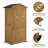 6.32 ft Height Outdoor Tool Shed with Adjustable Shelves, Waterproof Roof and Lockable Door