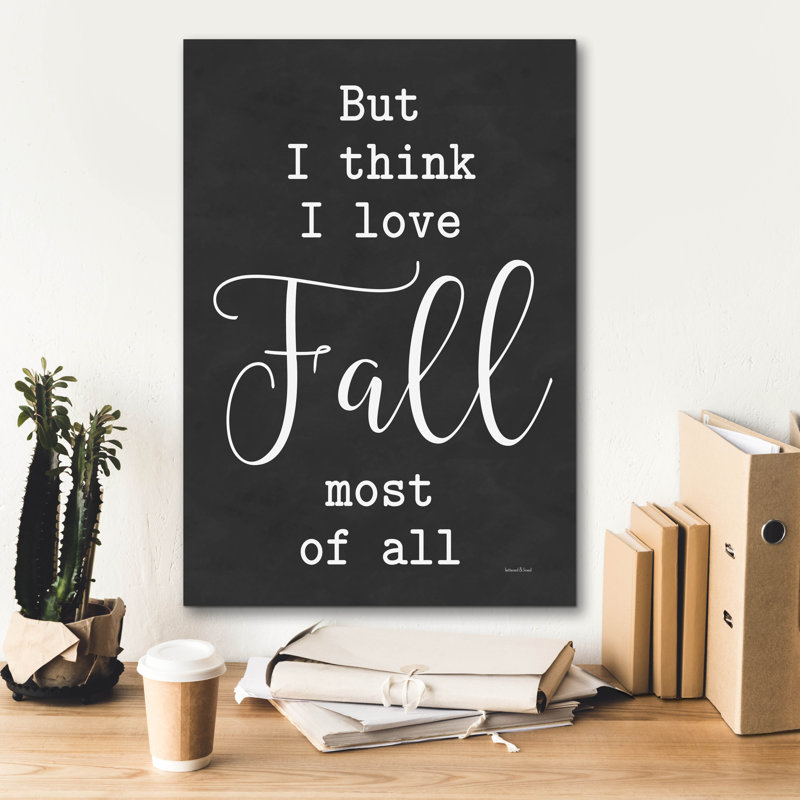 Art mural épique «I Love Fall Most Of All» par Epic Graffiti, 18 po x 26 po