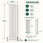 Uxbridge Vertical Traditional Colosseum Radiator-40191329-40191332