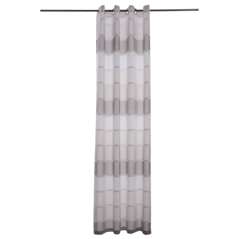 Haase Sheer Single Curtain, Semi-transparent cream