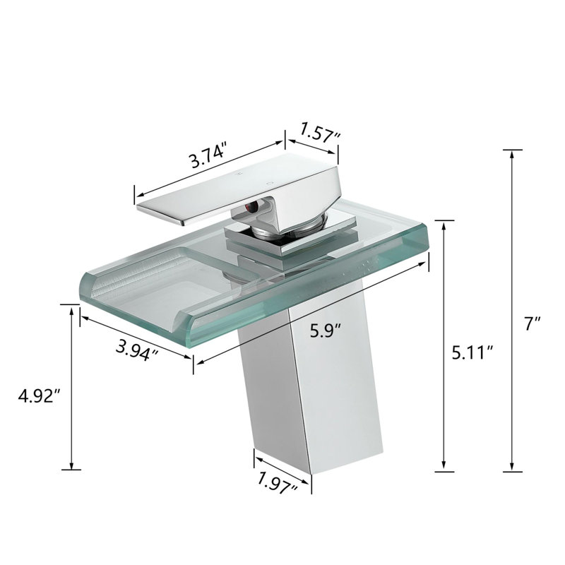 Single Hole Bathroom Faucet with Drain Assembly, Chrome