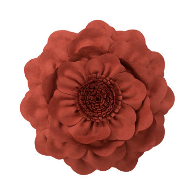 Housse de coussin décorative 3D faite à la main avec pivoine 3D
