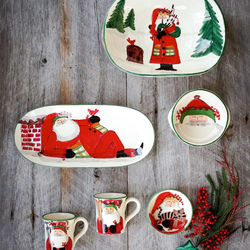Old St. Nick Earthenware Coffee Mug