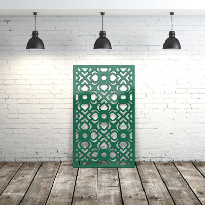 Panneau d'intimité en aluminium découpé au laser Celtic Flower Style 2