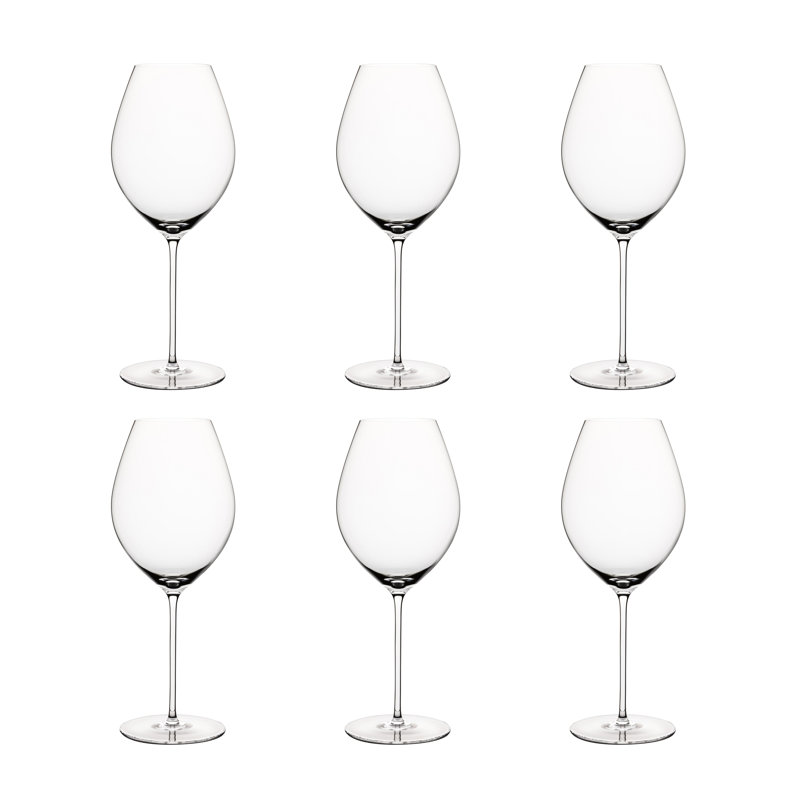 Siena 720ml Handmade Crystal Red Wine Glass Set