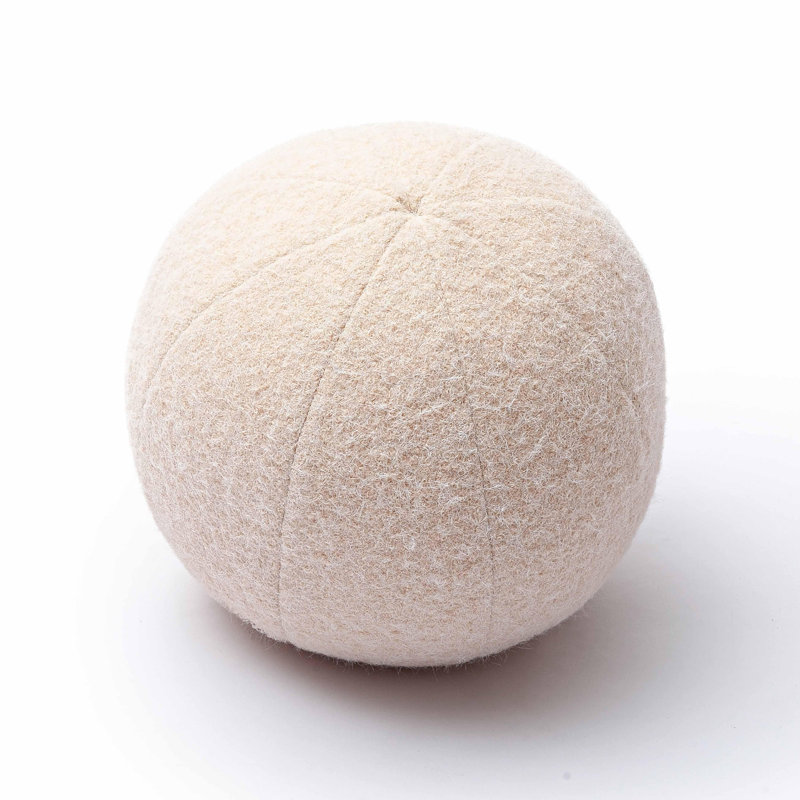 Boba Green Long Mohair Pillow, 14"H x 14"W, Pink