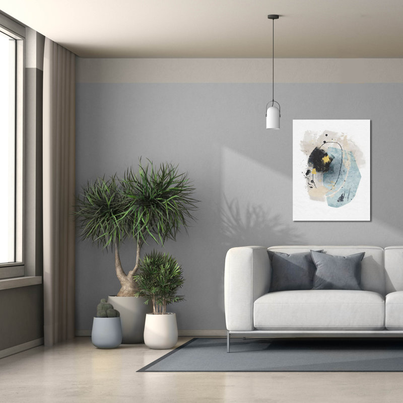 "Météore douche no 2" par Suzanne Nicoll, art mural sur toile, H 34 po x l 26 po x P 1,5 po