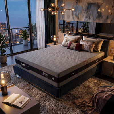 12"/14"/16" Firm Hybrid Cooling Mattress With Gel Memory Foam, Latex & Honeycomb Matrix Pocket Springs For Enhanced Support And Pressure Relief