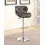 Ensemble de 2 tabourets de bar, hauteur réglable avec base en métal-858311268