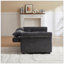 Canapé-lit moderne en tissu chenille de 58,27 pouces avec dossier réglable, gris foncé, parfait pour le salon ou la chambre à coucher-426263921