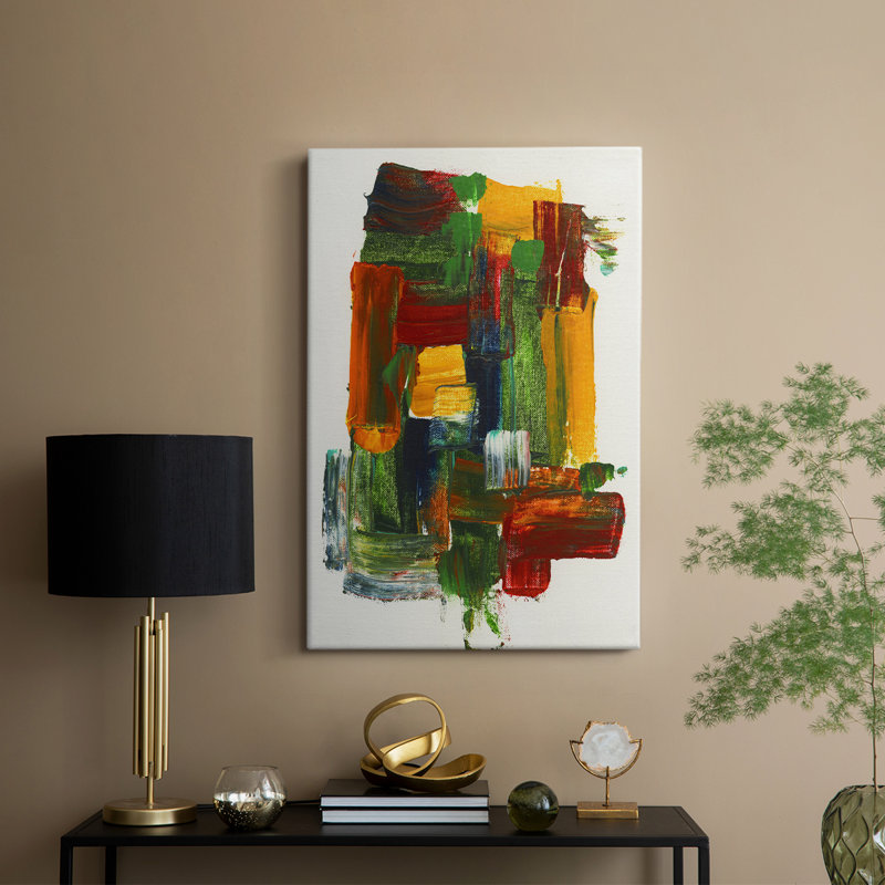 Abstrait II - Cavas enveloppés de galerie, H 27 po x l 18 po