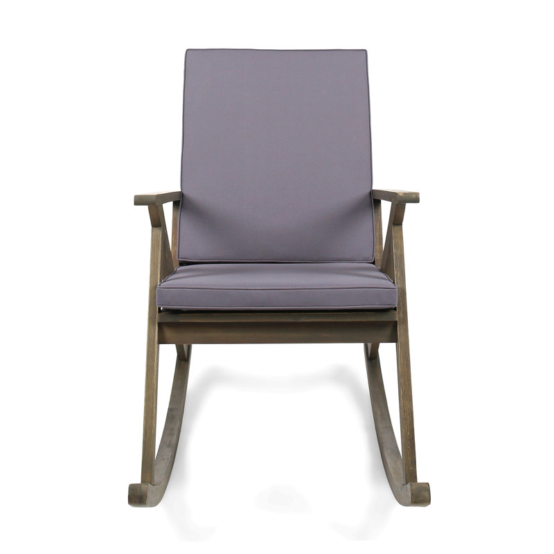 Chaise berçante d'extérieur en bois