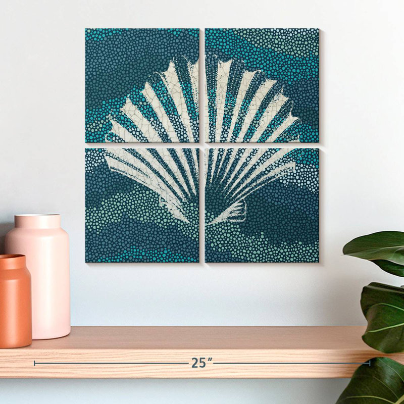 Verre de mer bleu Aletra I, H 18 po x l 18 po