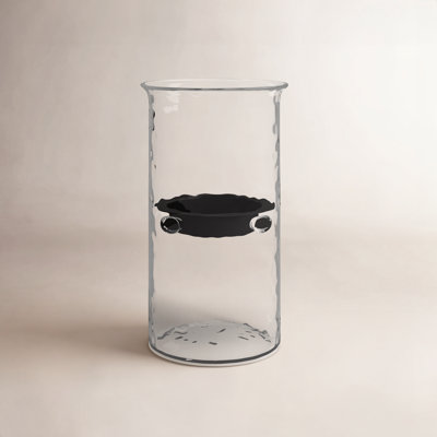 Sakie Glass Hurricane Candle Holder
