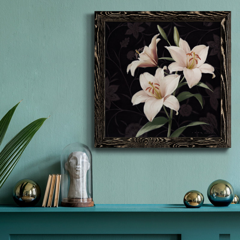 Garden Garden - Peinture sur toile encadrée, H 20 po x l 20 po x P 1,5 po, Cadre noir