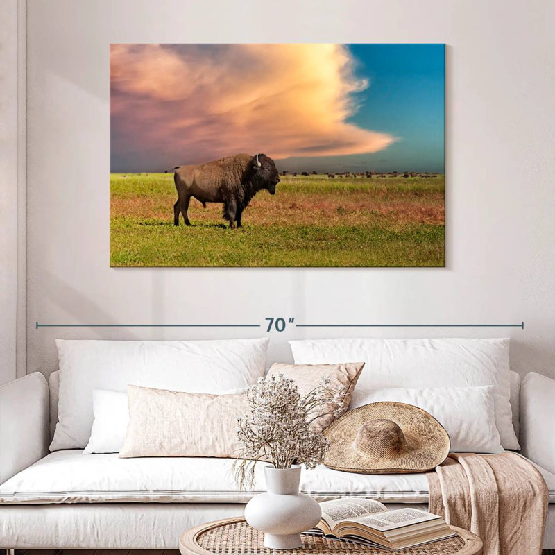 Brampt Badlands Bison, 32" H x 48" W