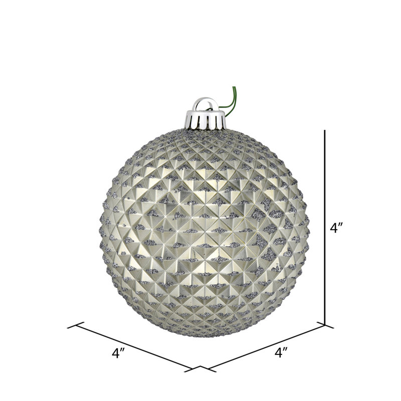 Ornement boule Durian Glitter, Étain