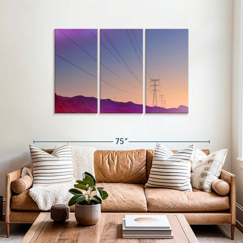 Lilie Power Lines, 36" H x 57" W