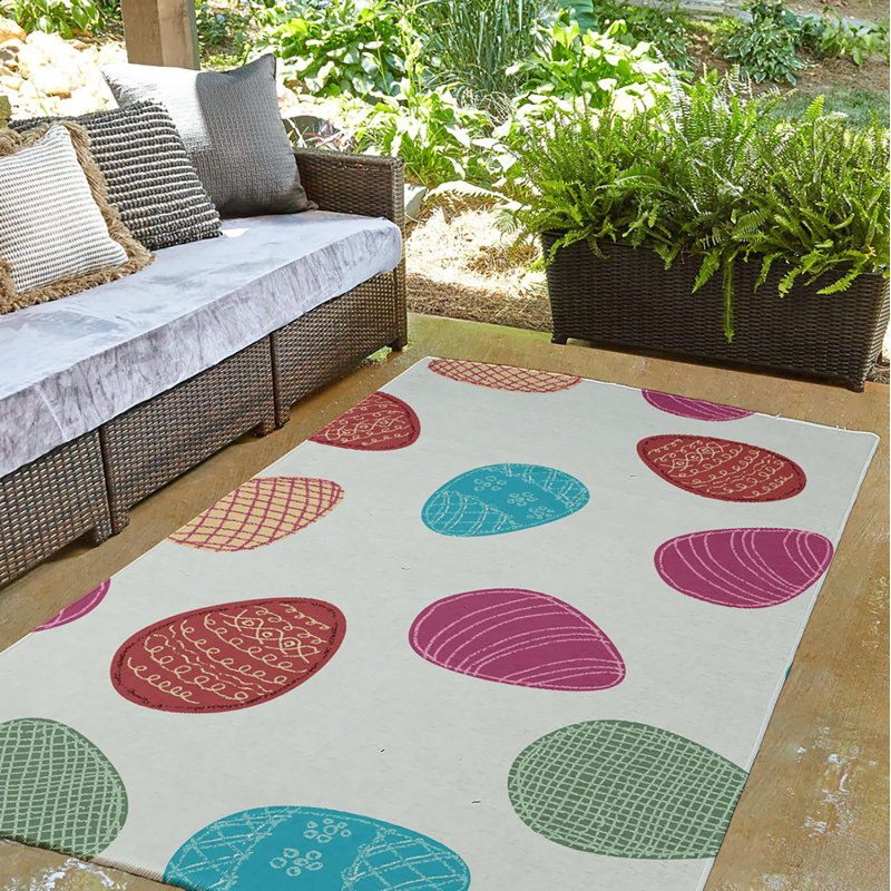 Elioth Chenille Abstract Indoor Rug, Rectangle 5' x 7'