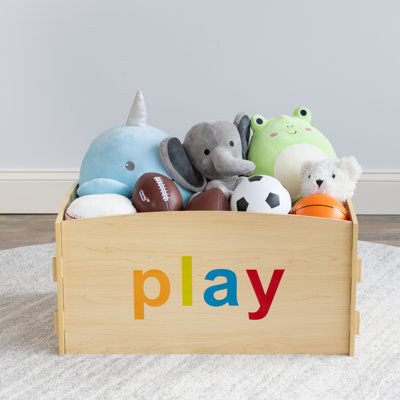 Ebern Designs Toy Storage Chest, Natural by Ebern Designs