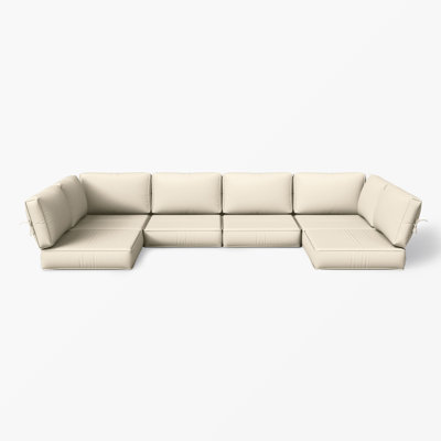 5'' Outdoor Cushions and Replacement Patio Cushions 25.5''W X 25.5''D Outdoor Furniture Cushions Set for 6 Seats