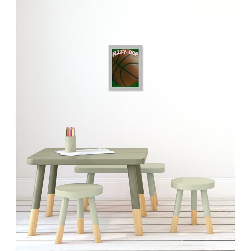 Adhésif décoratif «Sports 2» pour Juvenile Sports, H 14 po x l 10 po x P 0,6 po, Encadré plat argent