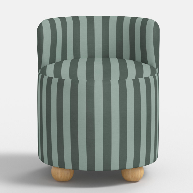 Fauteuil de coiffeuse, Canopy Stripe Tonal Teal