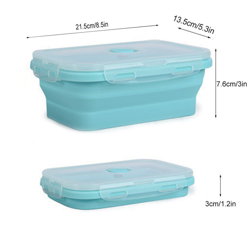 Ensemble de 2 contenants alimentaires Brailey-Jaii, Bleu