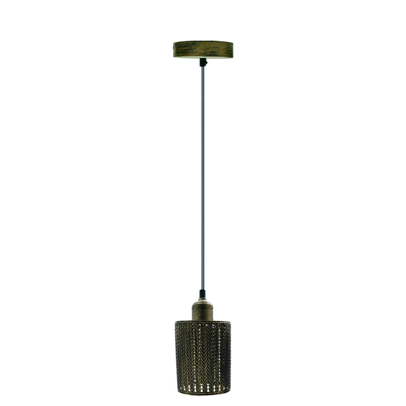 Henrie 1 - Light Drum Pendant, Brushed Brass