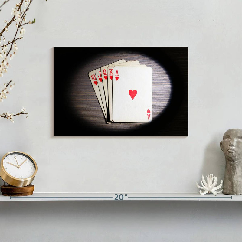 'Poker Flush, 8" H x 12" W