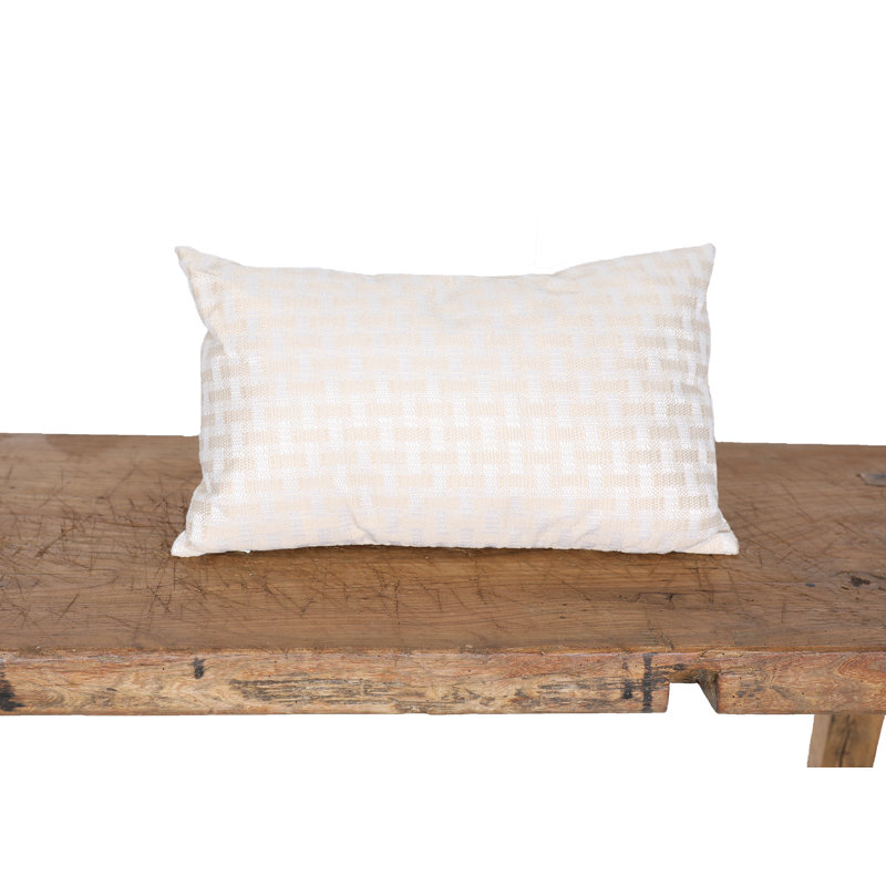 Reversible Throw Pillow, Beige