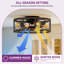  20 Inch Caged Ceiling Fan With Lights And Remote