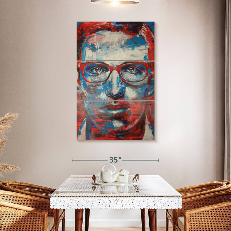 Red Vibrant Portrait