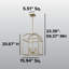 Luminaire suspendu 4 lumières DEL Birdy-664351929