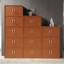 Armoire de rangement polyvalente 8 portes Hodedah pour la maison et le bureau-205031857