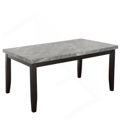 Ensemble de salle à manger 6 pièces Napoli - gris foncé Napoli
