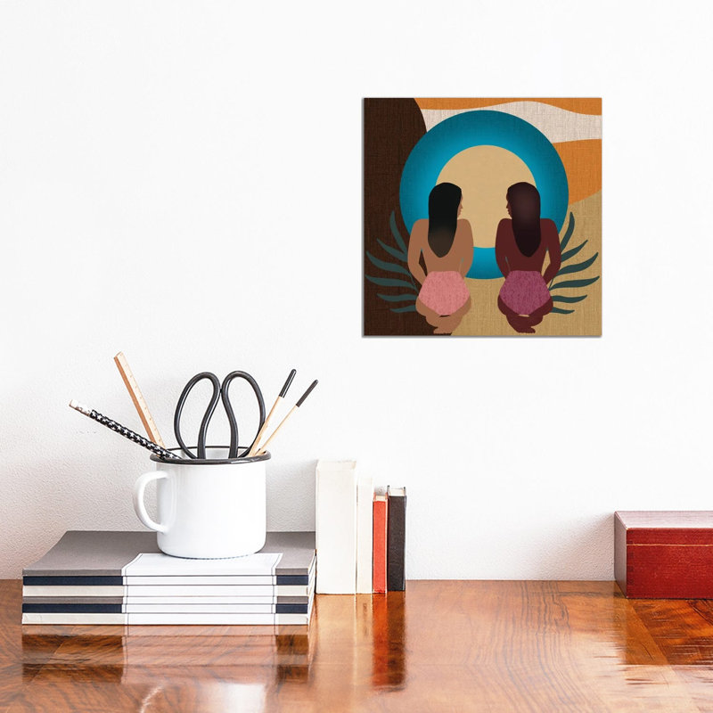 My Sister’s Keeper by Sagmoon Paper Co. - Wrapped Canvas Painting, 30.48 cm H x 30.48 cm W