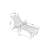 Lounge Chair with Side Table, 3-Piece Oversized Chaise Lounge Chair Set,All Weather Patio Lounge Chair with 5 Positions, Wheels & Cup Holder-1041374835